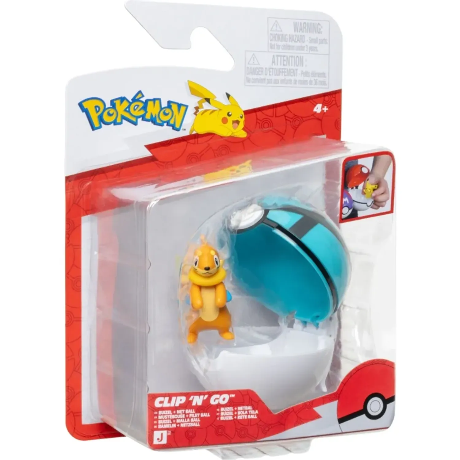 POKEMON Pokebola Pokemon Con Figura Pokemon Buizel color multicolor | Platanitos