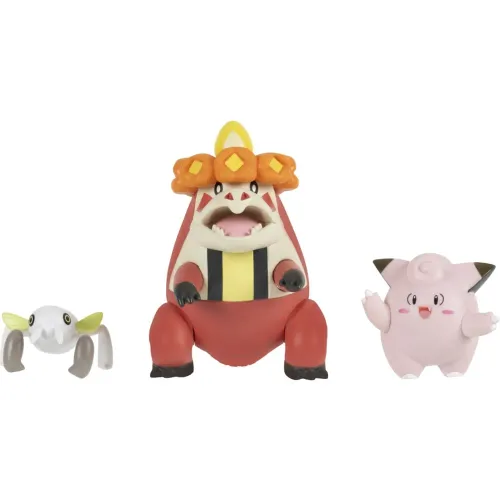 Pack Pokemon X3 Figuras De Batalla Nincada, Clefairy, Crocalor | Platanitos