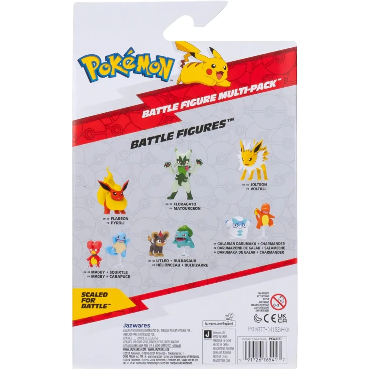 POKEMON Pack Pokemon X4 Figuras Pokemon Rowlet, Roselia, Flapple, Oddish color multicolor | Platanitos