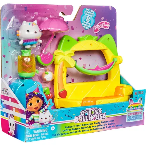 GABBYS DOLLHOUSE Set De Juego Balcon Recreativo Gabbys Dollhouse Pastelillo