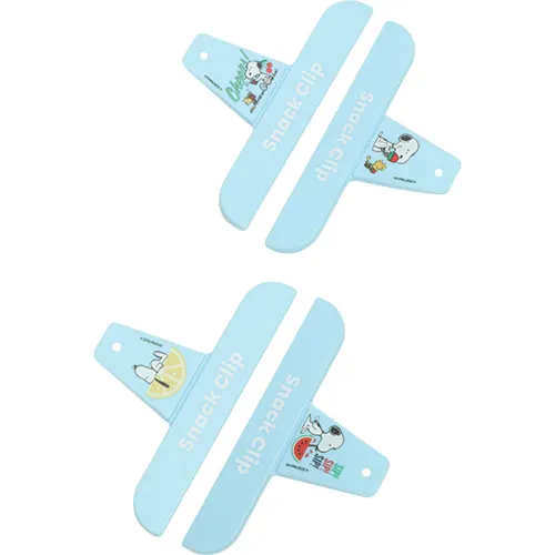 SNOOPY Set Snack Clips X4 Snoopy
