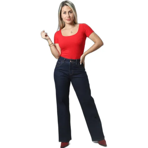 FORDAN JEANS Pantalon Mujer 3862 Recto C/Bolsillo Parche