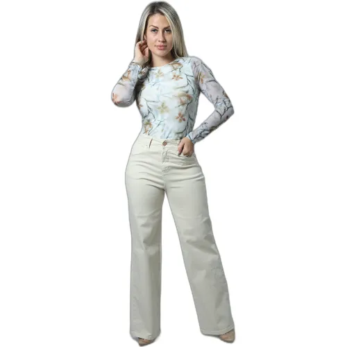 FORDAN JEANS Pantalon Mujer 3867 Bolsillo Parche Bota Recta