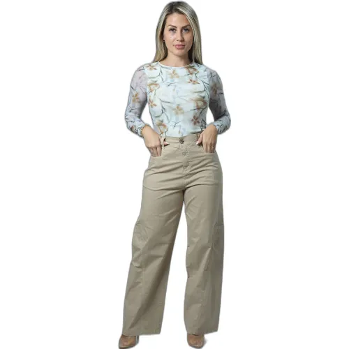 FORDAN JEANS Pantalon Mujer 3976 C/Elastico Y Bols. Ojal En Costado
