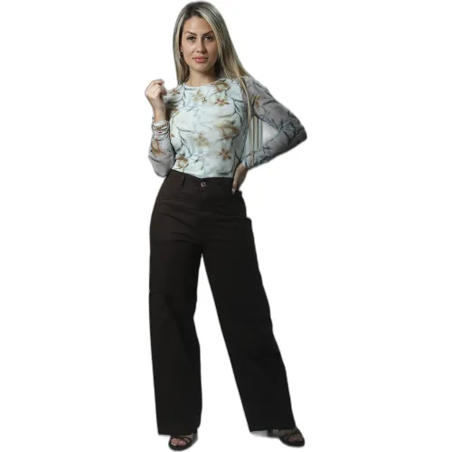 FORDAN JEANS Pantalon Mujer 3976 C/Elastico Y Bols. Ojal En Costado