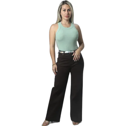 FORDAN JEANS Pantalon Mujer 3978 Bota Recta C/Bols. Parche Y Secreta