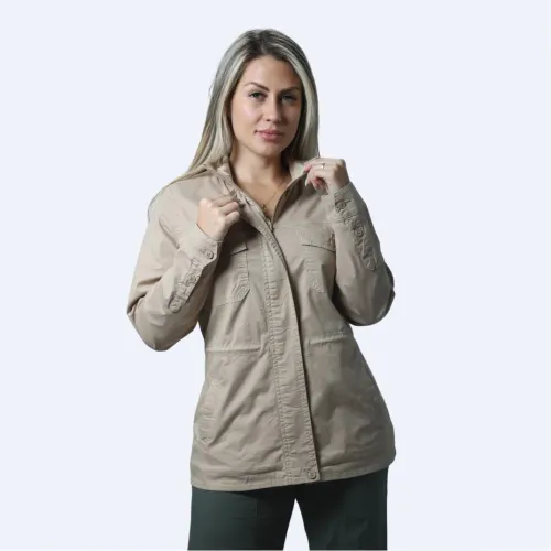 FORDAN JEANS Parka Mujer 3985 Con Bolsillo Ojal Ancho