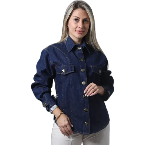 FORDAN JEANS Camisaco Mujer 3990 C/Puño Regulable M/Larga-Broche
