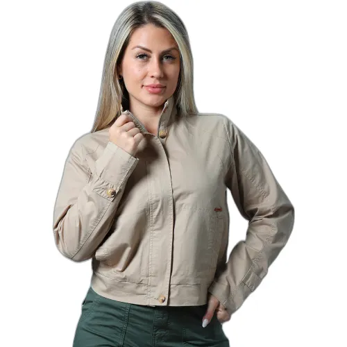 FORDAN JEANS Casaca Mujer 3994 Con Elastico Espalda Y Cortes Delantero