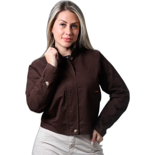 FORDAN JEANS Casaca Mujer 3994 Con Elastico Espalda Y Cortes Delantero