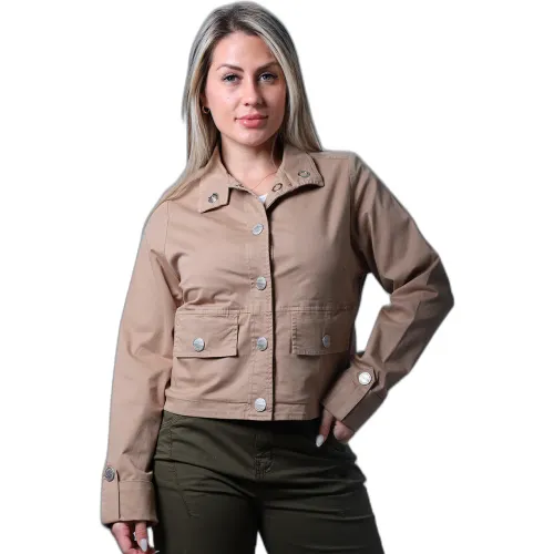 FORDAN JEANS Casaca Mujer 3997 Corta Bolsillo Ojal Con Tapa