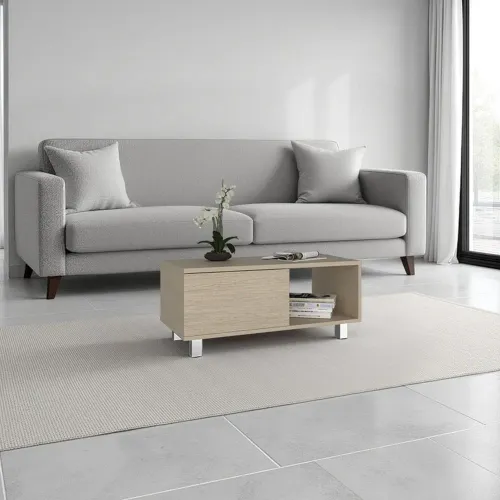TUHOME Mesa De Centro 1 Cajón Torence Cartagena 35,0x80,1x40,1 Cm