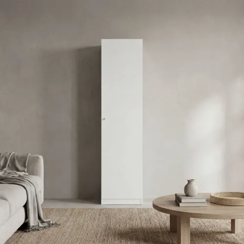 TUHOME Estante 1 Puerta Home-E5 Blanco 180,6x45,0x31,4 Cm