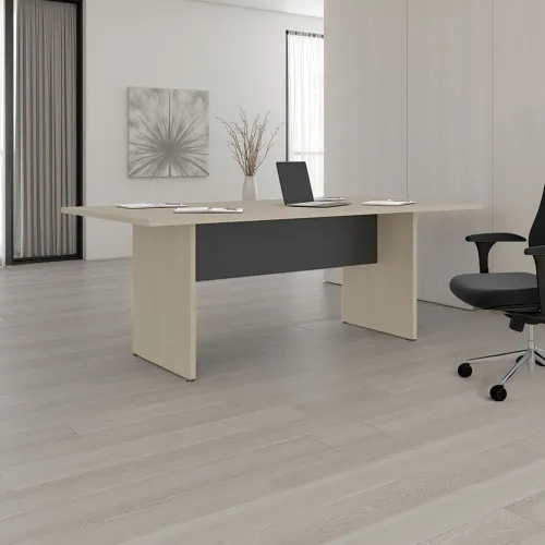 TUHOME Mesa De Reunion Home Office M-200 Cartagena Y Wengue 75,0x200,0x100,0 Cm