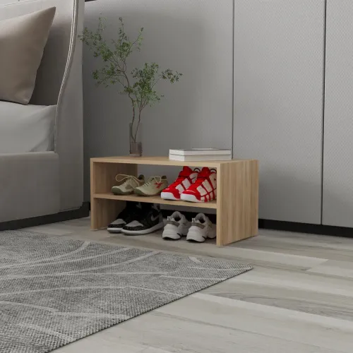 TUHOME Modulo Zapatero Z-72 Apilable Fresno 34,9x72,0x34,1 Cm