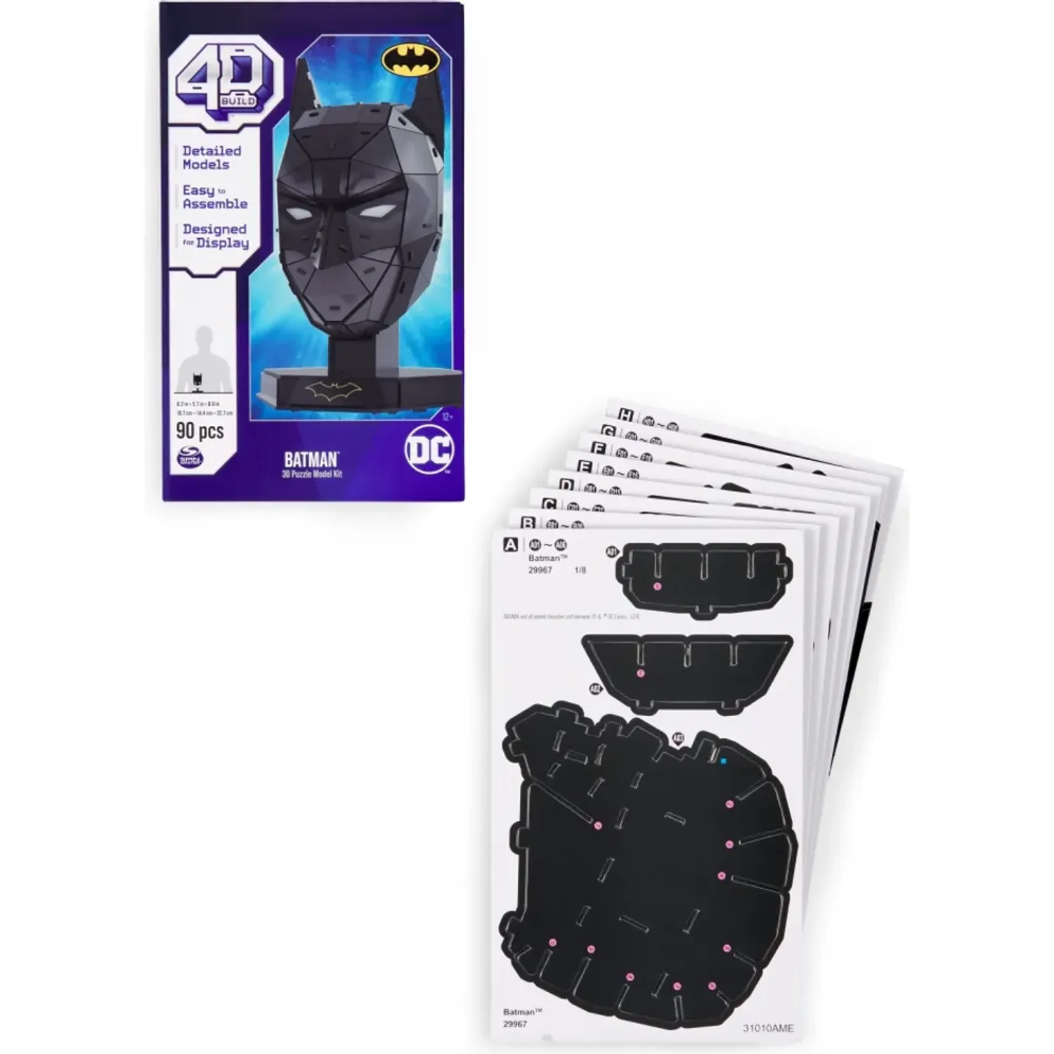 BATMAN Rompecabezas Batman 4d Mascara - 4d Build color varios | Platanitos