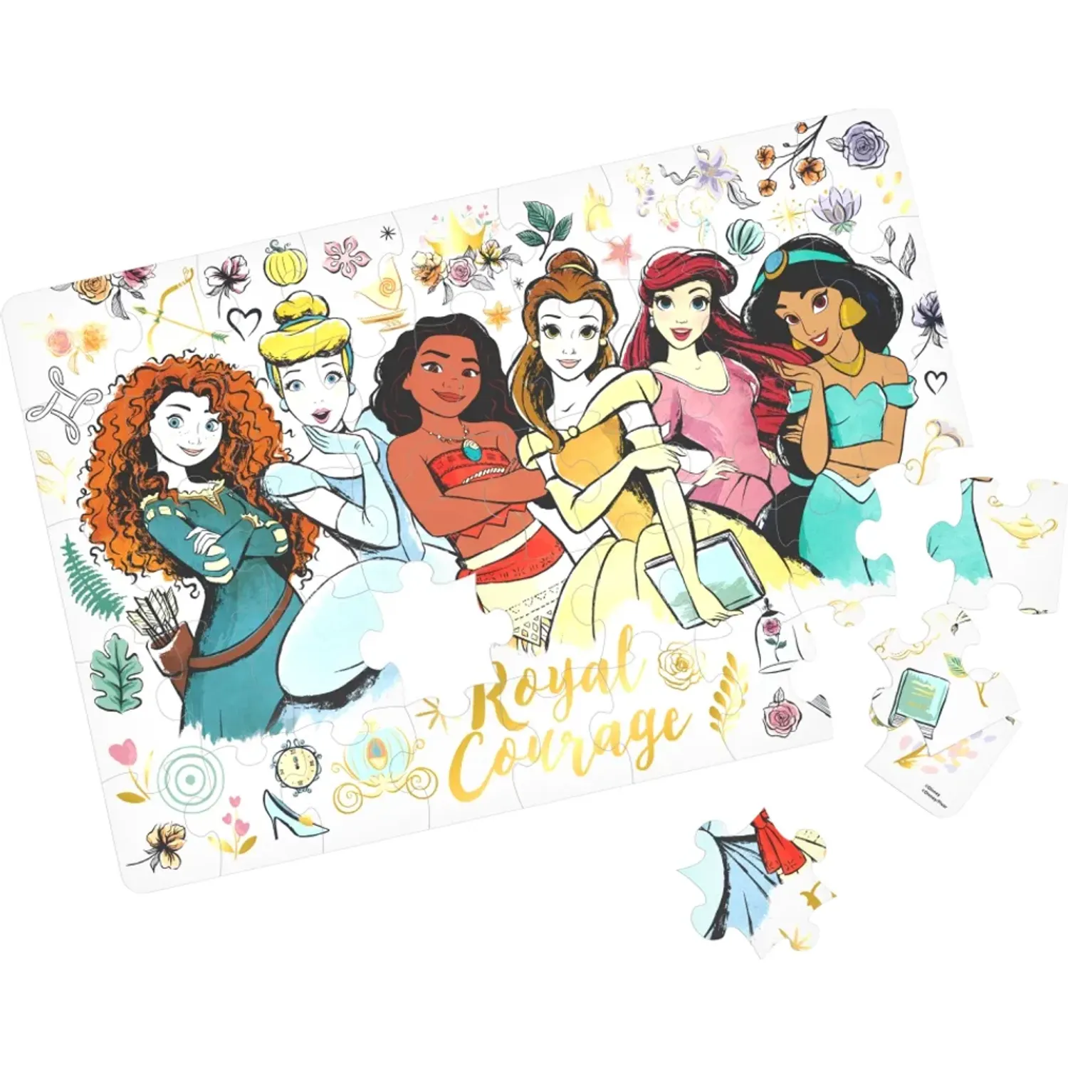 Disney Rompecabeza Disney De Piso 46pz Princesas color varios | Platanitos