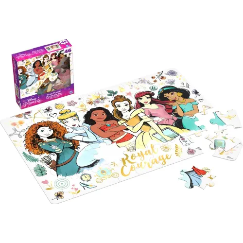 Disney Varios Rompecabeza De Piso 46pz Princesas