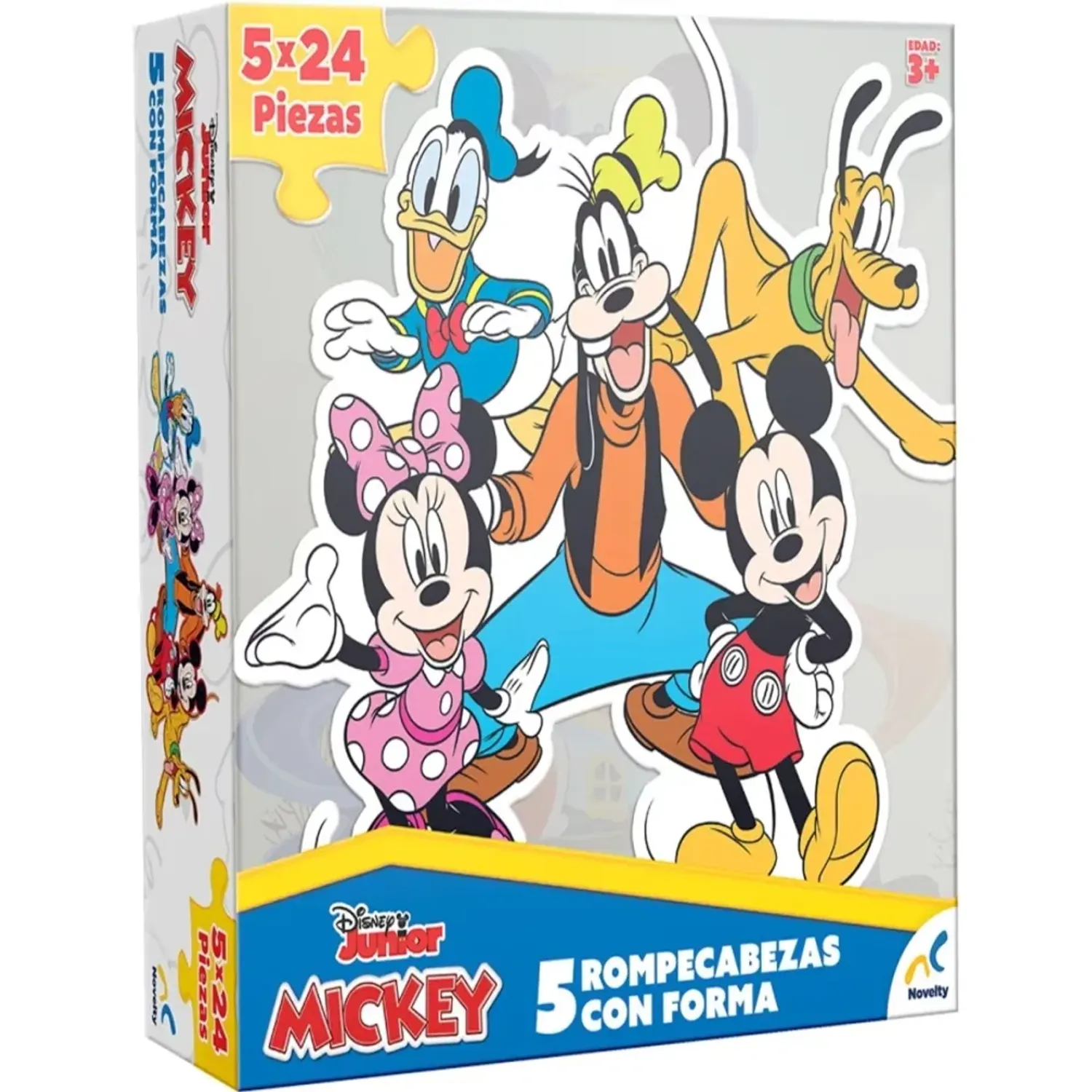 Disney Rompecabezas Disney Con 5 Figuras Forma Mickey Mouse color varios | Platanitos