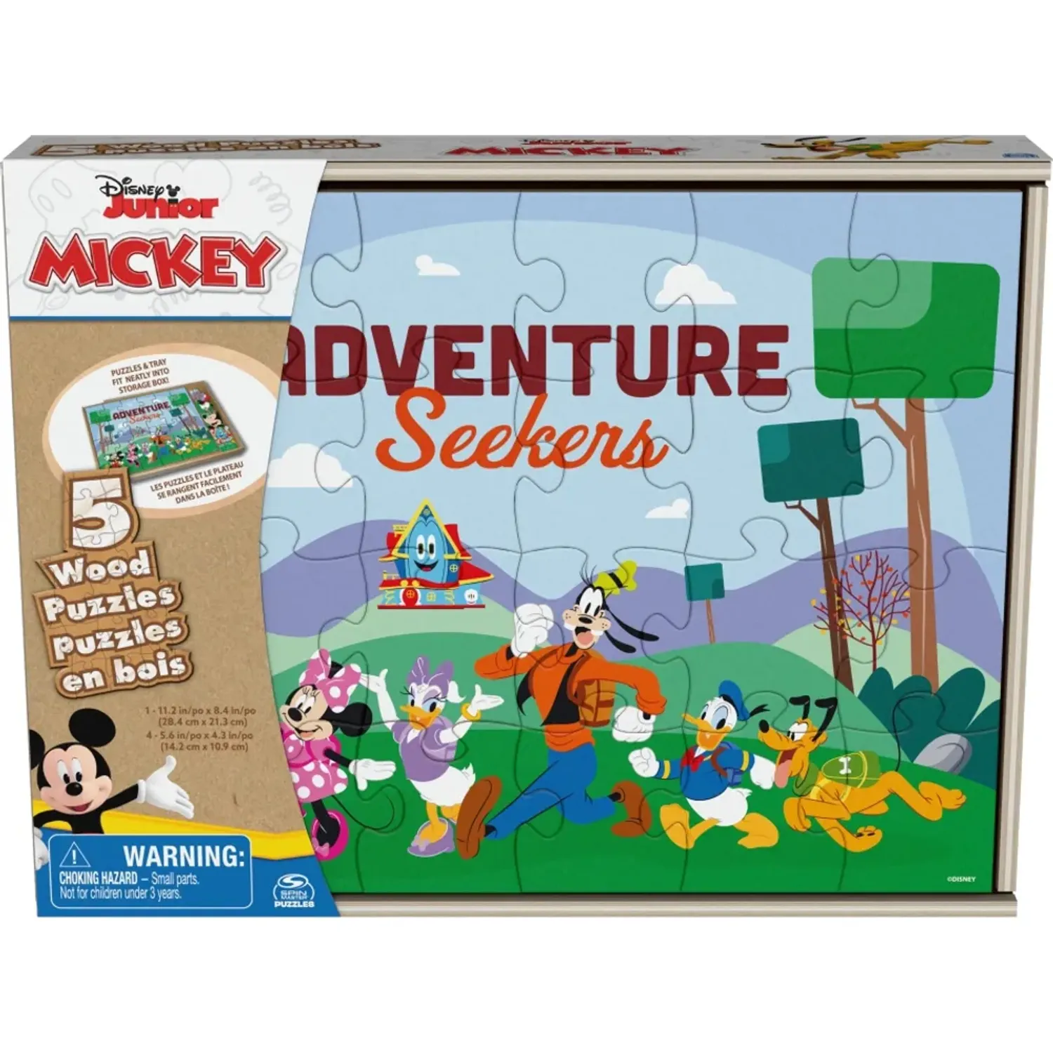 Disney Pack Disney X5 Rompecabezas De Madera color varios | Platanitos
