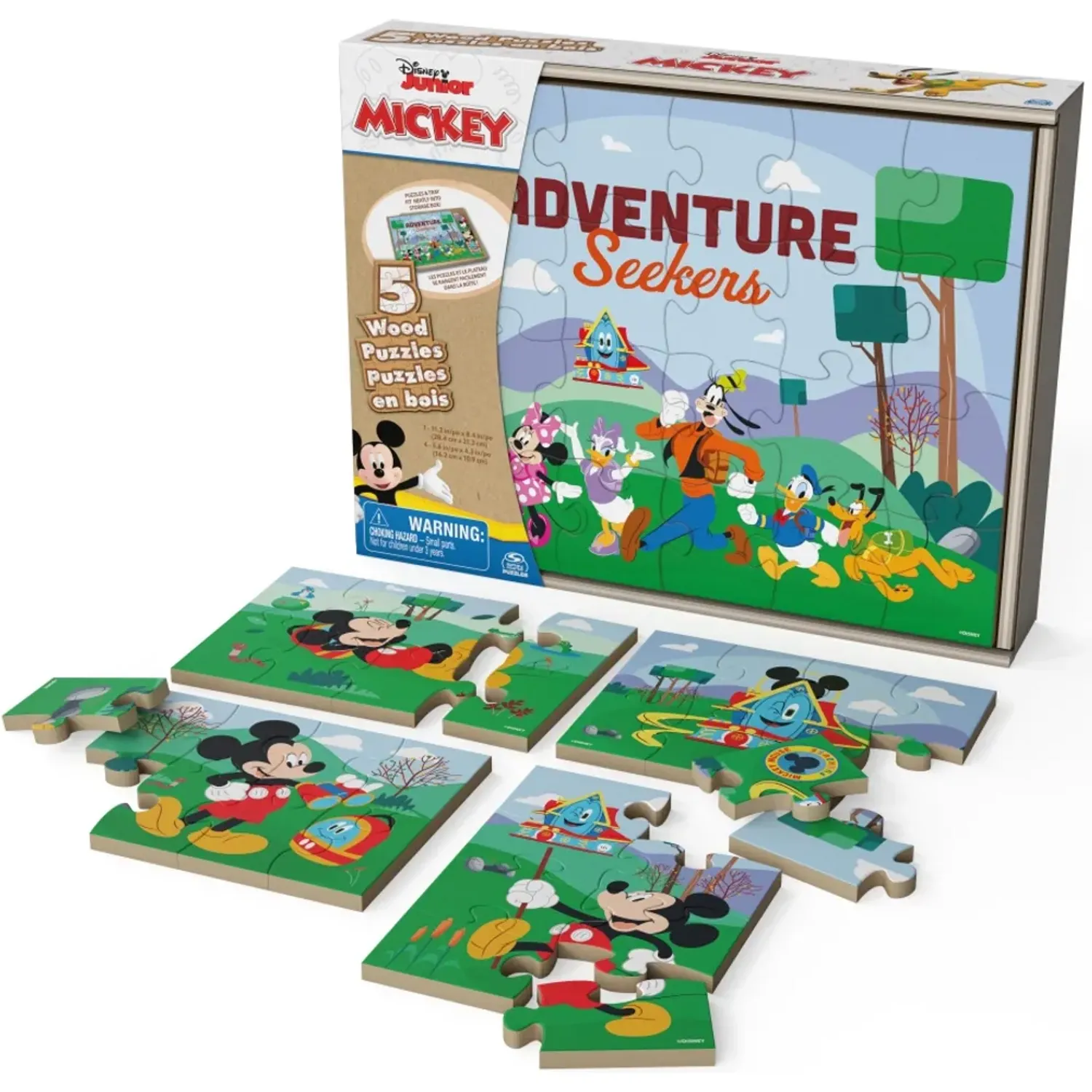 Disney Pack Disney X5 Rompecabezas De Madera color varios | Platanitos