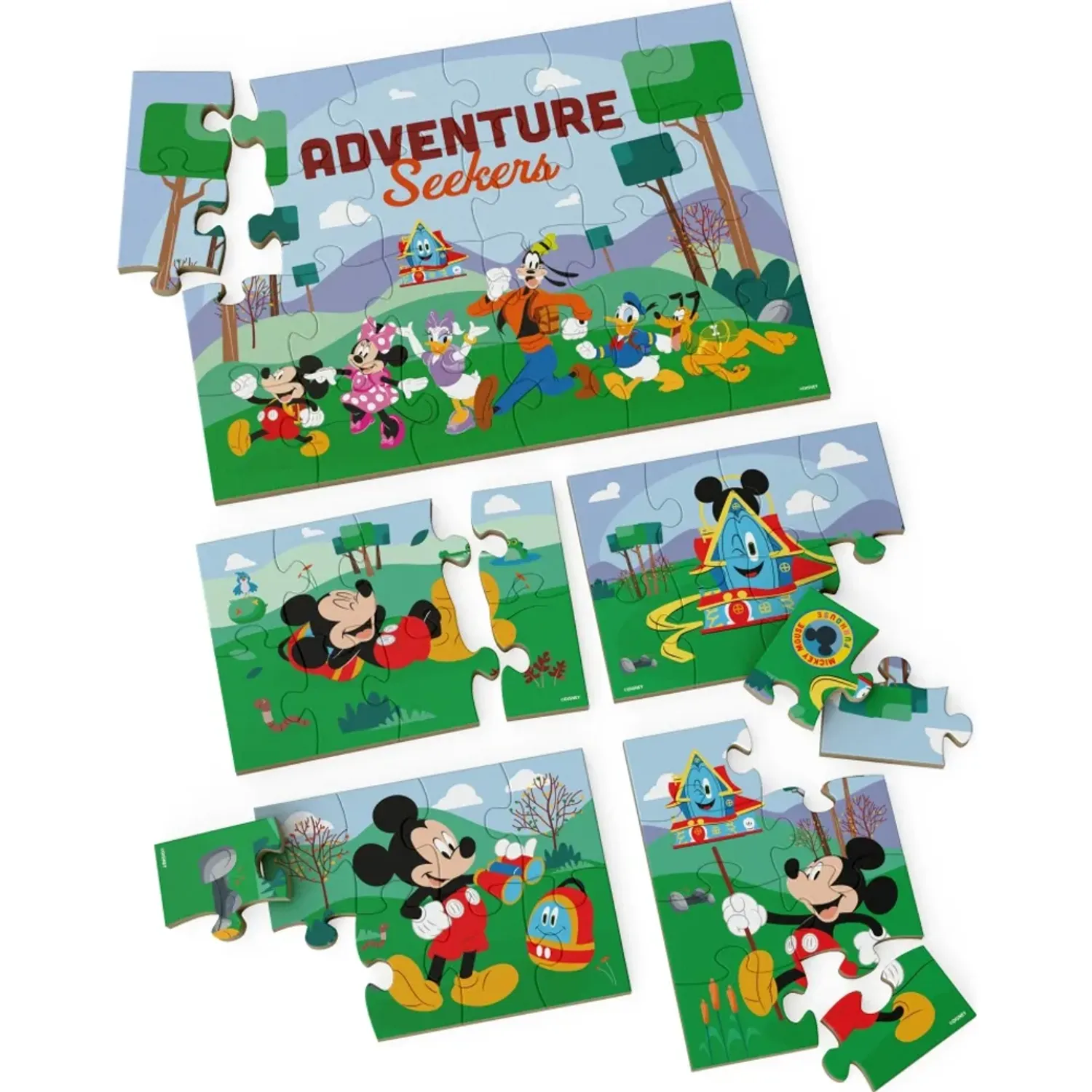 Disney Pack Disney X5 Rompecabezas De Madera color varios | Platanitos