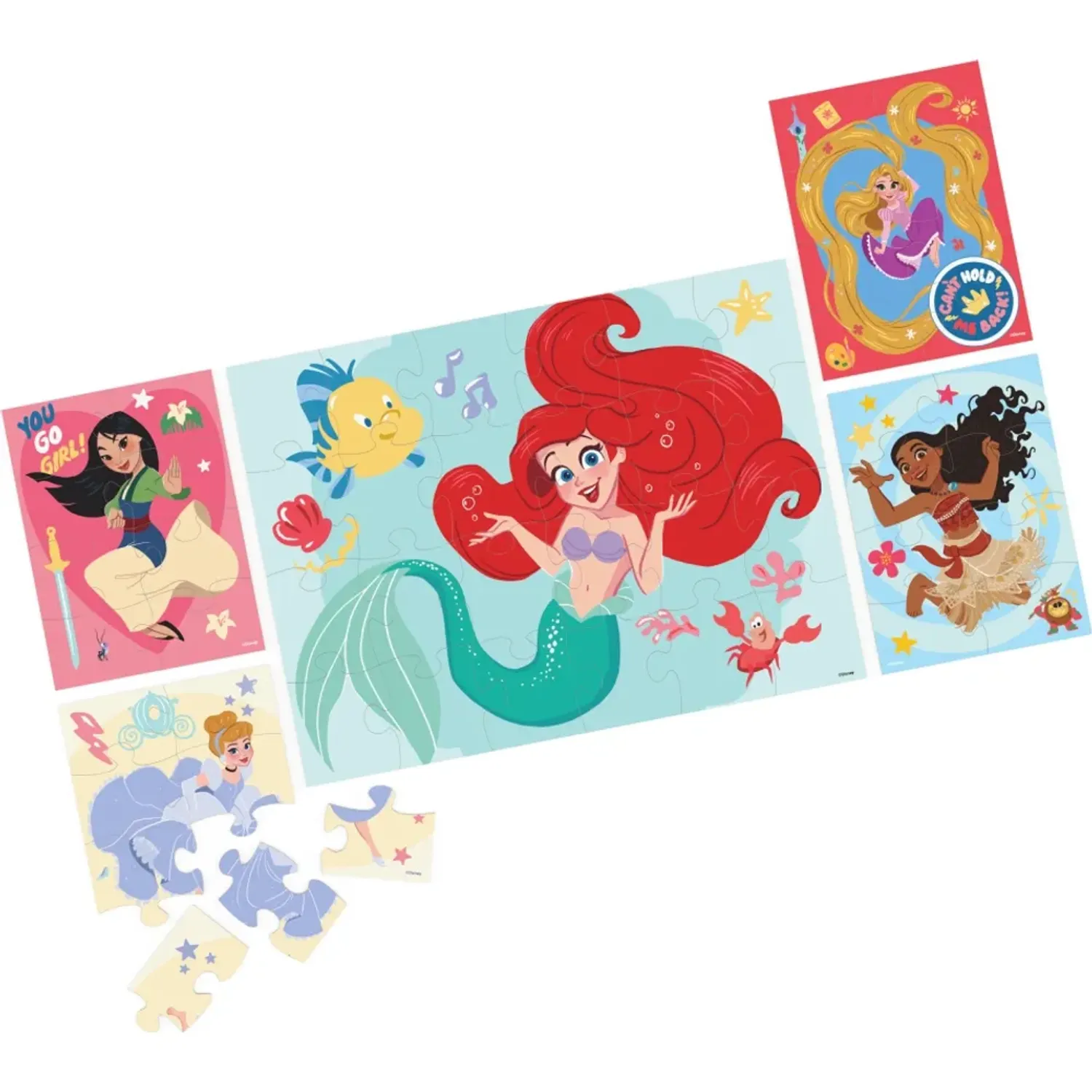 Disney Pack Disney X5 Rompecabezas De Madera color varios | Platanitos