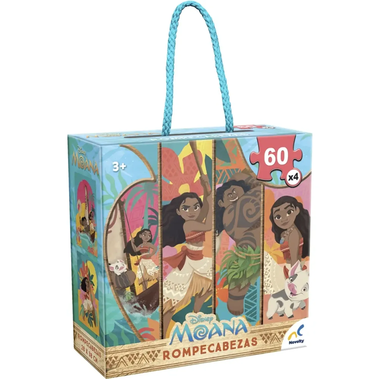 Rompecabezas Moana 4 En 1 color varios | Platanitos