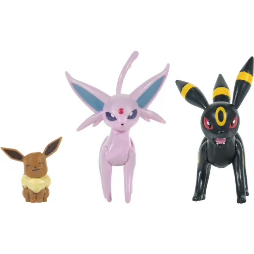 POKEMON Set De 3 Figuras Evolucion Eevee