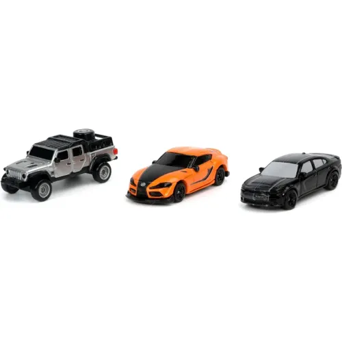 RAPIDOS Y FURIOSOS Pack X3 Vehículos De Juguetes Diecast 1.65plg - Jada