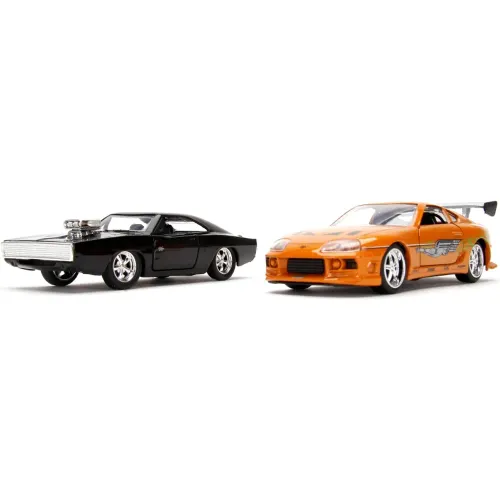 RAPIDOS Y FURIOSOS Pack X2 Diecast Dodge Charger R/T Y Toyota Supra A Escala 1:32 - Jada