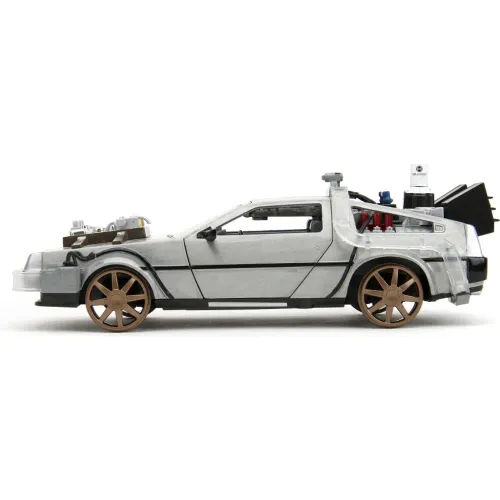 REGRESO AL FUTURO Auto Diecast Maquina Del Tiempo V3 Escala 1:24 Con Luces M - Jada