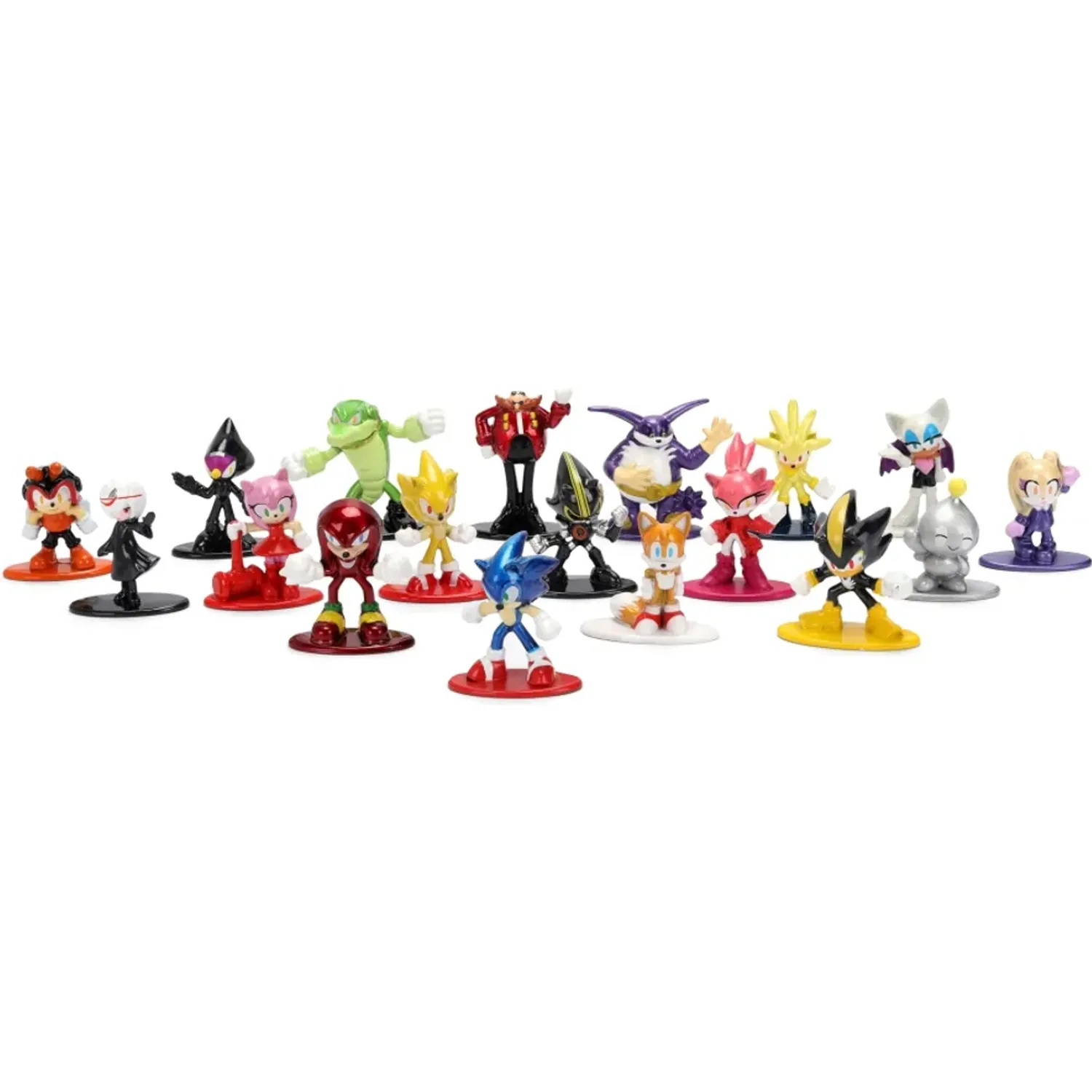 SONIC Set Sonic De 18 Figuras De Metal 1.65plg - Jada color varios | Platanitos