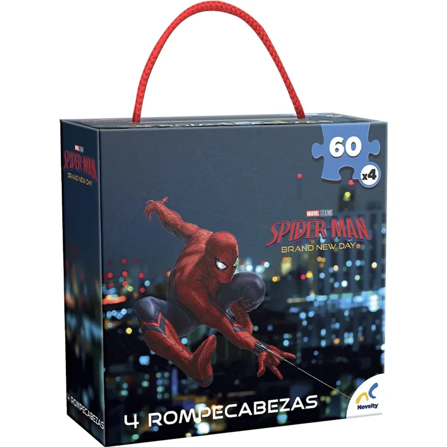 Rompecabezas Spiderman 4 En 1 color varios | Platanitos