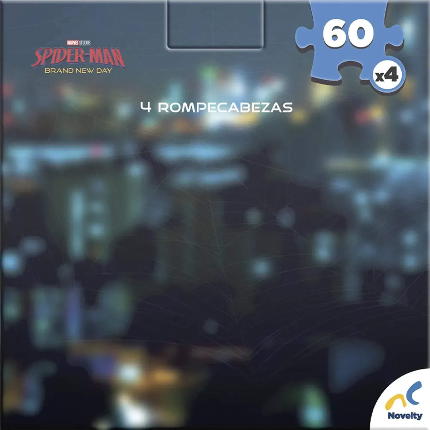 Rompecabezas Spiderman 4 En 1 color varios | Platanitos