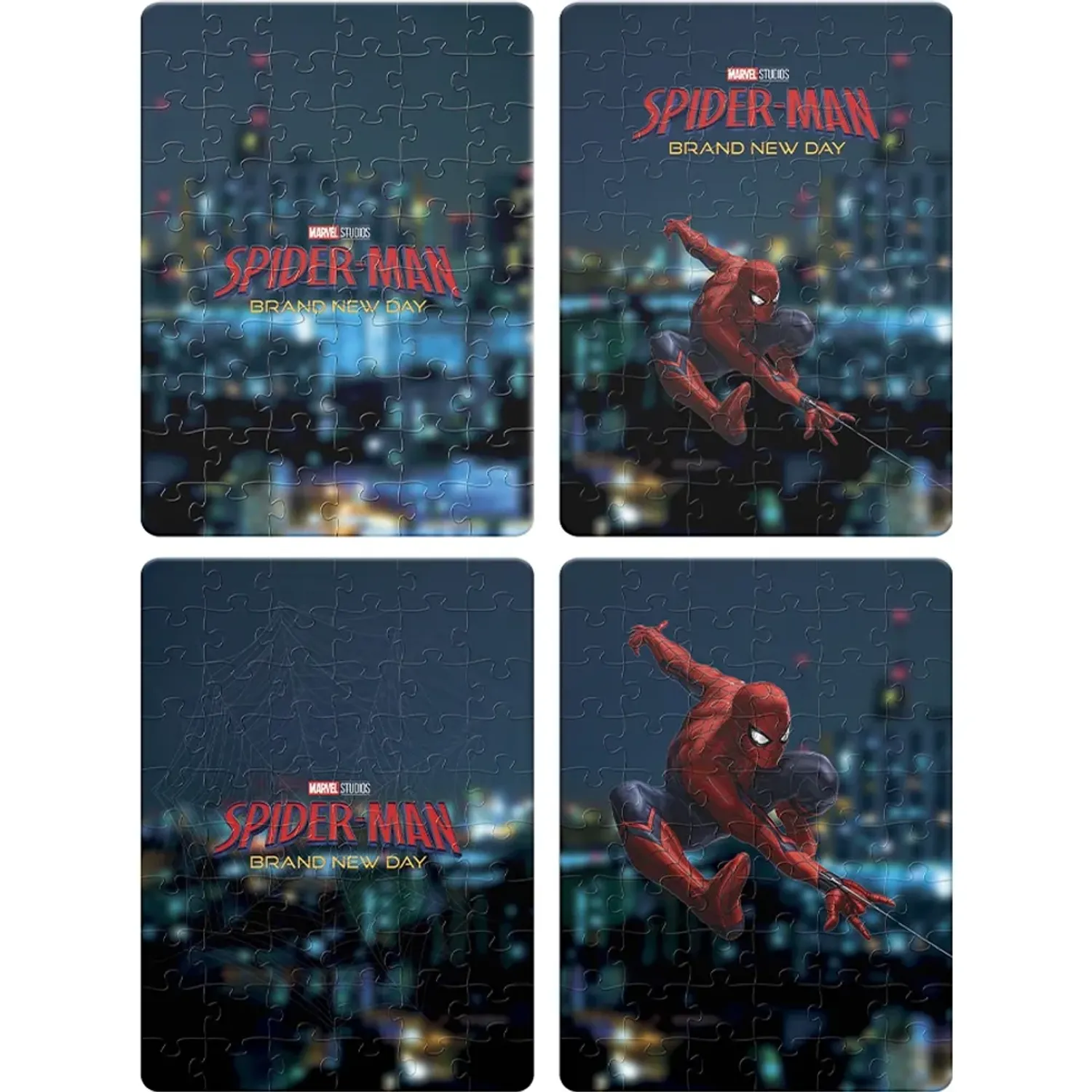 Rompecabezas Spiderman 4 En 1 color varios | Platanitos