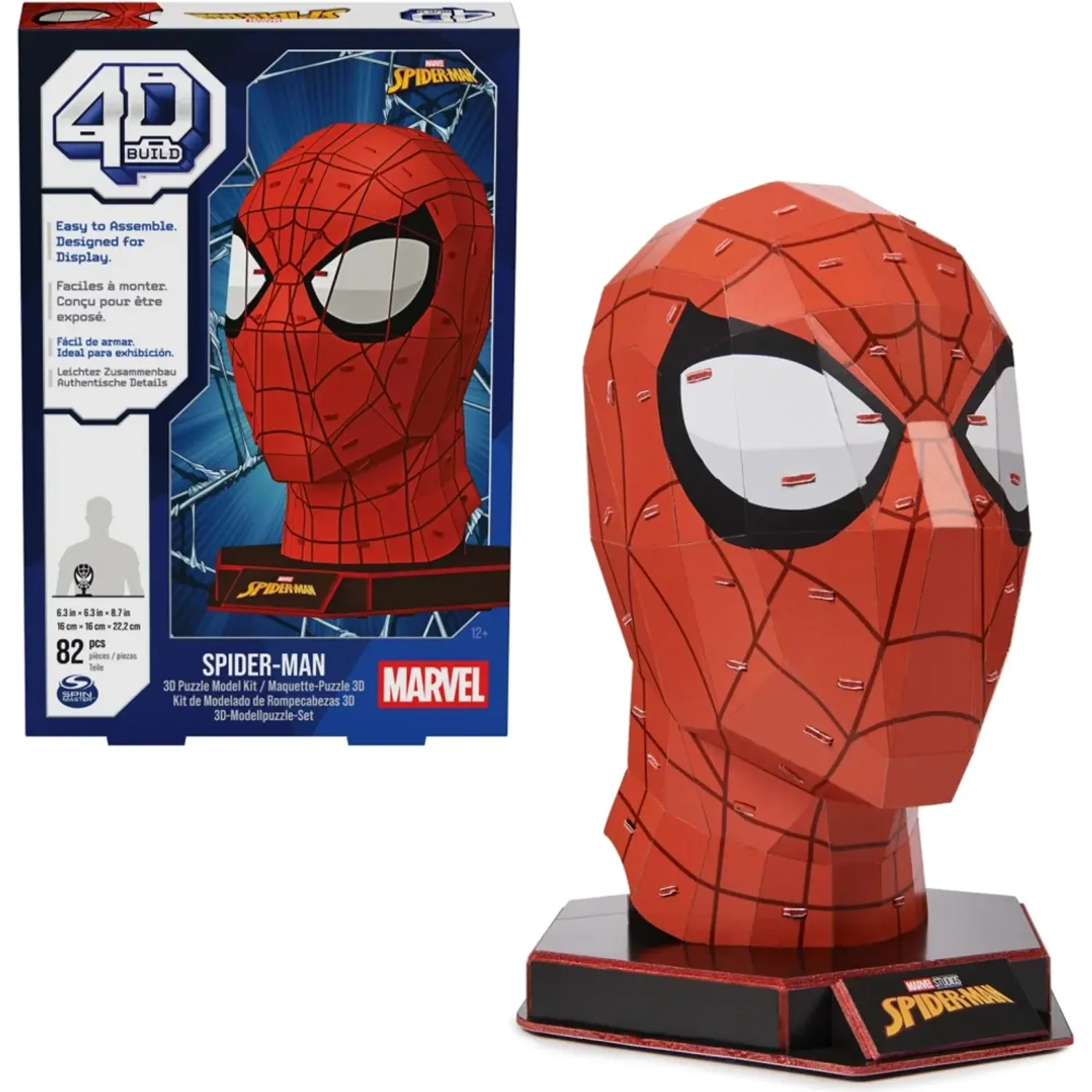 Rompecabezas Spiderman 4d Mascara - 4d Build color varios | Platanitos
