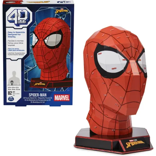 Rompecabezas Spiderman 4d Mascara - 4d Build color varios | Platanitos