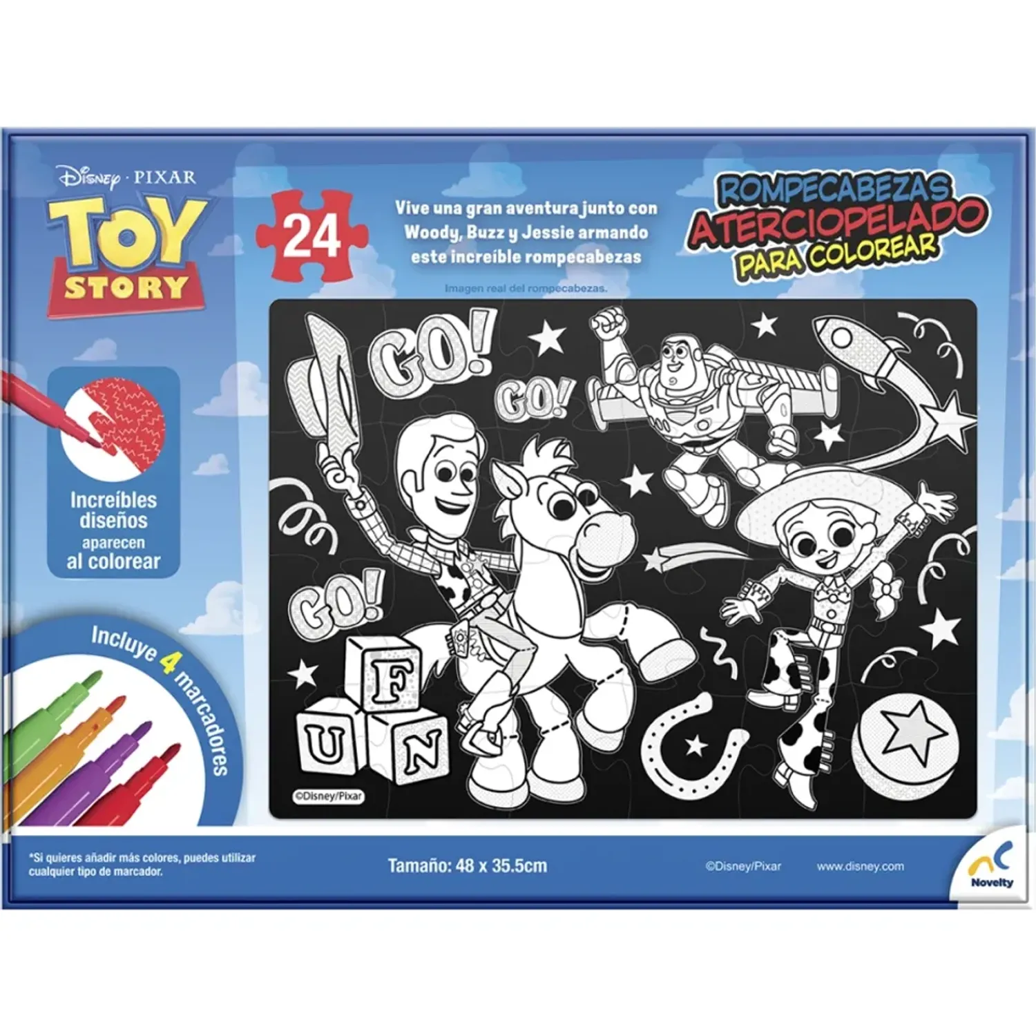 Toy Story Rompecabezas Toy Story Aterciopelado Toy Story 24 Pzs color varios | Platanitos