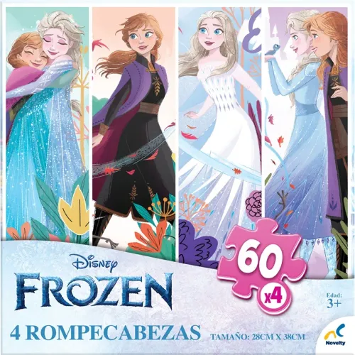 Frozen Rompecabezas 4 En 1 Disney Frozen