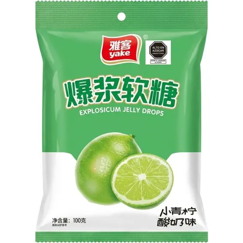 YAKE Caramelos Rellenos Con Crema Sabor Limon 100 Gr