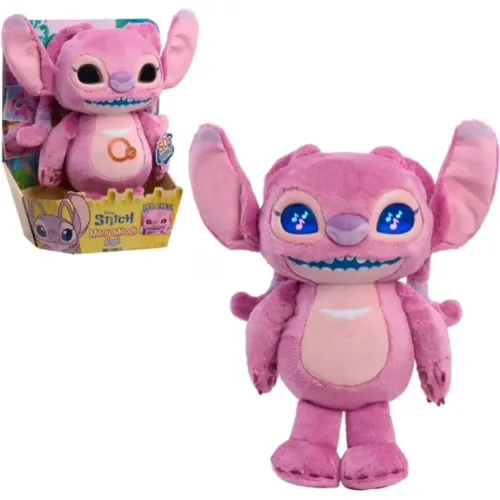 STITCH Peluche Interactivo Angel Con Sonidos Y Luces 30 Cm