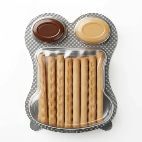 HENGYU Galletas En Forma De Palitos Con Crema Sabor A Mango Y Chocolate 42gr
