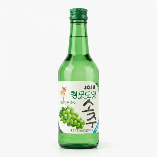 JOJU Soju Sabor Uva Verde Botella 360ml - 13%vol