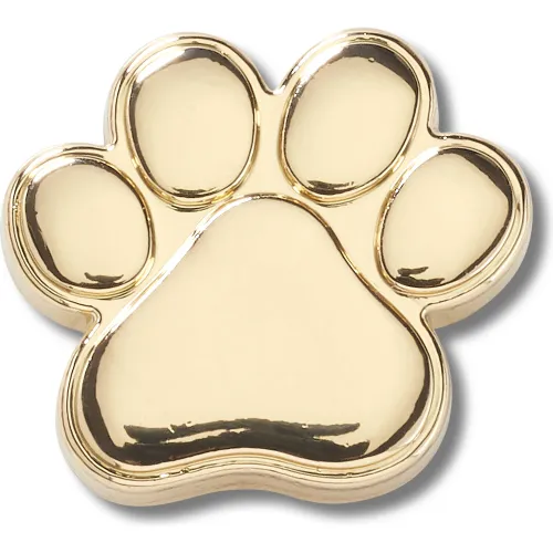 CROCS Jibbitz Gold Dog Paw