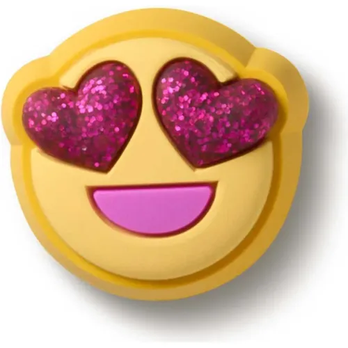 CROCS Jibbitz Glitter Heart Eyes Face