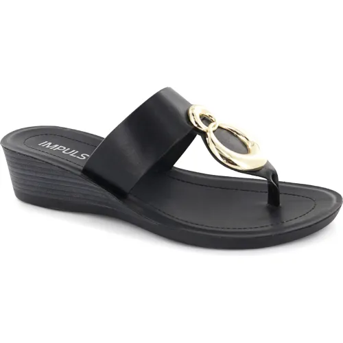 Impuls Sandalias Cuña Mujer Yadi13 Negro