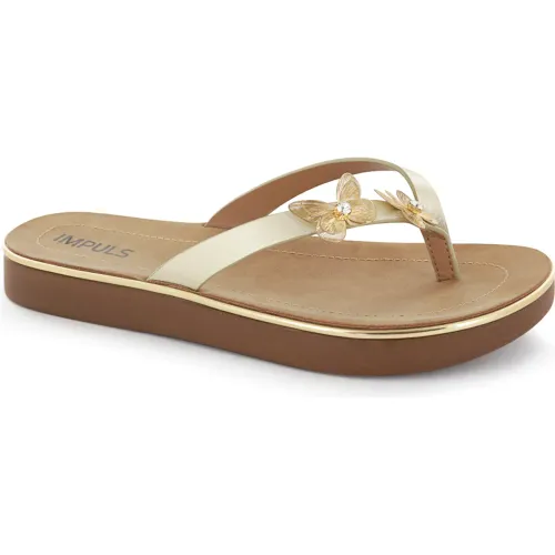 Impuls Sandalias Cuña Mujer Charity03 Oro