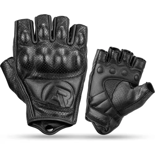 ROCKBROS Guantes Cortos Para Moto + Proteccion De Gel