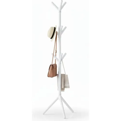 GENERICO Perchero De Pie Estante Organizador Colgador De Ropa 160cm Blanco